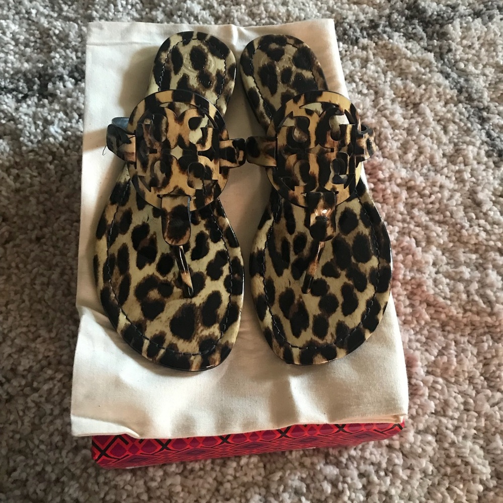 New Tory Burch Leopard Miller Sandal
